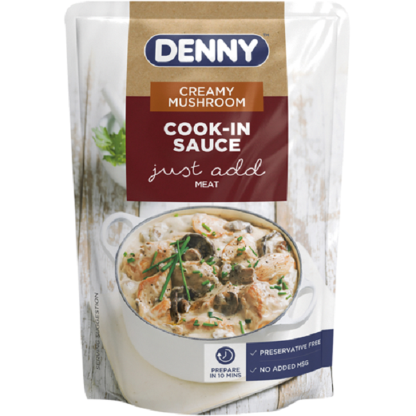Denny - Creamy Mushroom Cook &amp; Sauce 10x415g