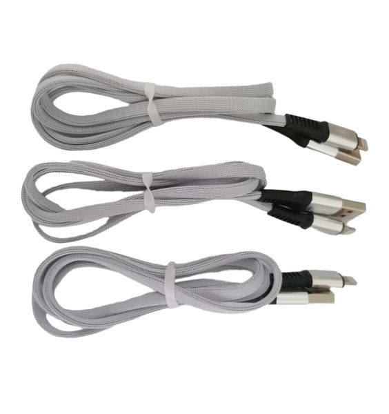 USB to Lightning Replacement Cable - Gray (3 pack)
