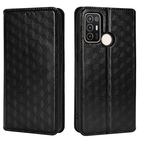Flip Cover Compatible With ZTE Blade A52 Shockproof Leather Cover