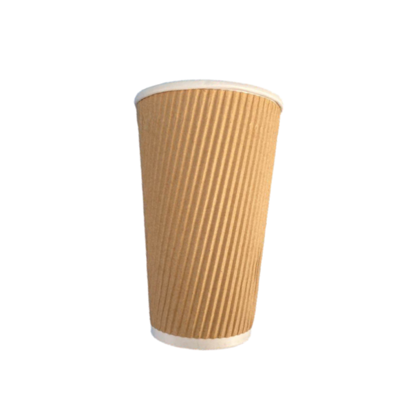 Ripple Paper Coffee Cup - Coffee - Eco Friendly - 250ml - Brown