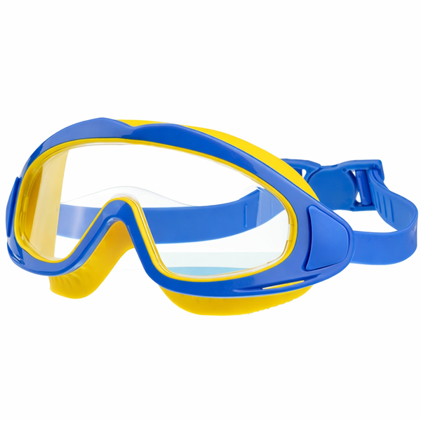 Kids Swimming Goggles Anti-Fog Large Frame 2-16 Years Blue