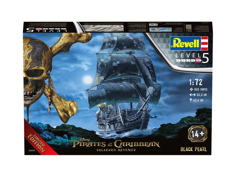 Revell 1/72 Black Pearl (Pirates of the Carribean) Plastic Model Kit