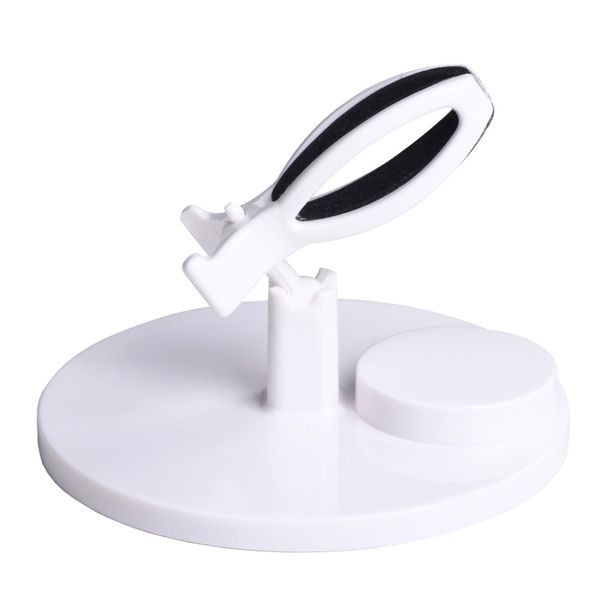 Hands-Free Anti-Spill DIY Nail Polish Bottle Holder Stand - Black