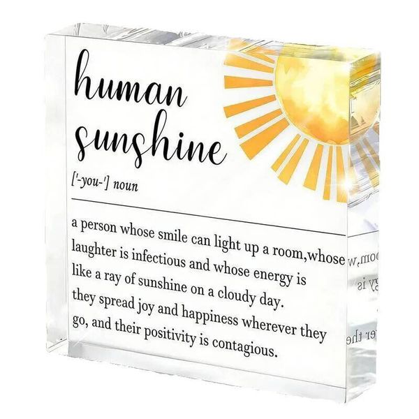 Human Sunshine Inspirational Gift for Teachers and Coworkers