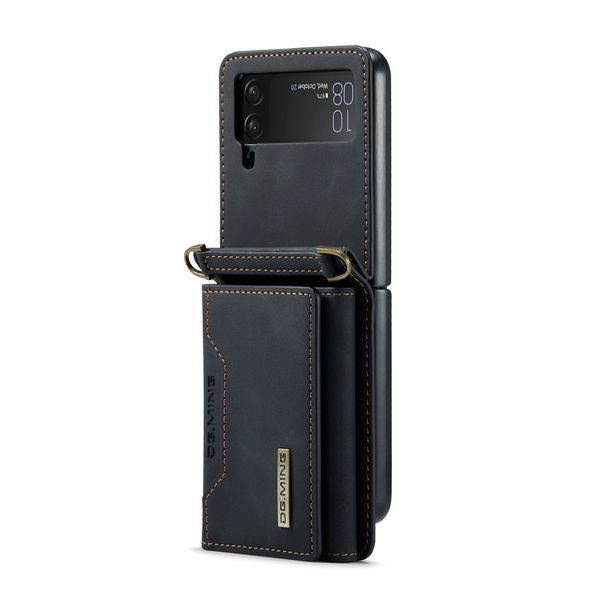 DG.MING Crossbody Cardholder Leather Wallet Case -Samsung Galaxy Z Flip4