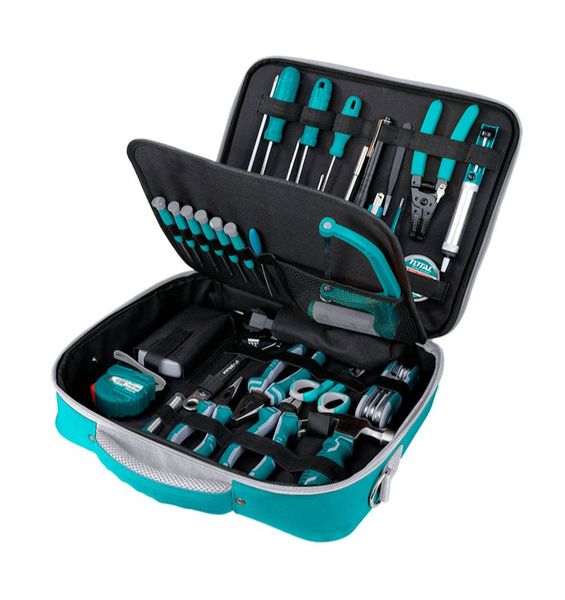 Total Tools 51 Piece Electrical/General Tool Set in Canvas Bag