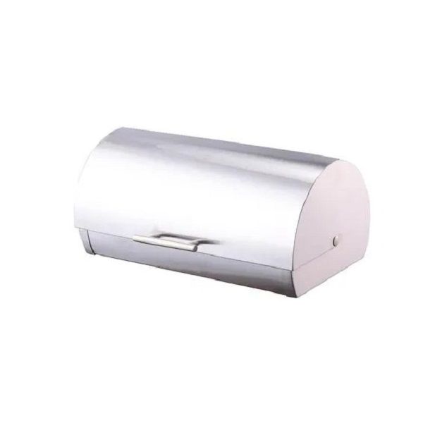 Roll Top Bread Bin Stainless Steel 35.8 x25 x16.5Cm