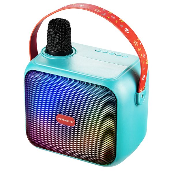Volkano Kids SongSeeker Bluetooth Karaoke Machine with Wireless Microphone