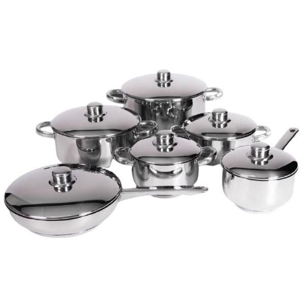 Xcalibur Line Chef - Stainless Steel Cookware Set - 12 Piece | Shop ...