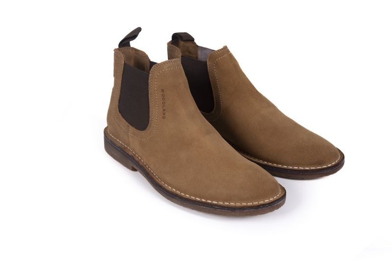 Woodland - Basalt - Men's Suede Leather Chelsea Boots (GB 4223022)