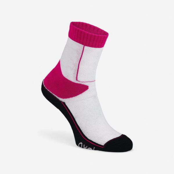 Oxelo Kids' Roller Socks Oxelo Play - Pink &amp; White