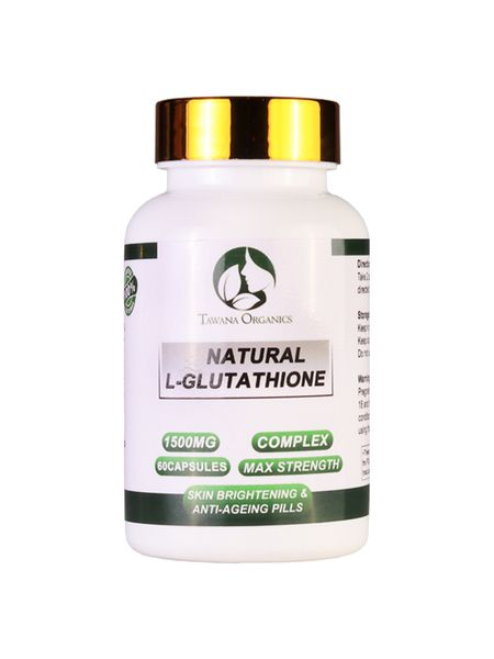 Tawana Organics - Natural L-Glutathione Capsules - 1500mg