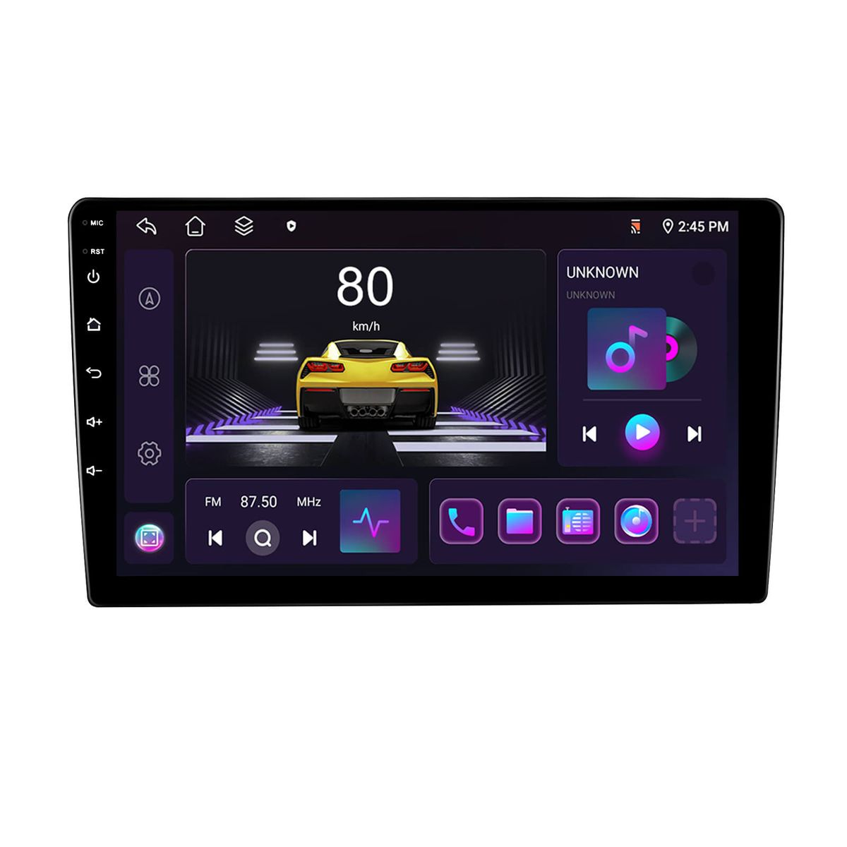 9 HD Wireless CarPlay Media Unit | Android 13 | 4G Wi-Fi GPS | 4+64GB