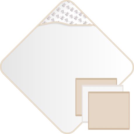 SQUIGGLE Baby Bath Time Gift Set - Hooded Towel & 3 Face Cloths | Shop Today. Get it Tomorrow! | takealot.com