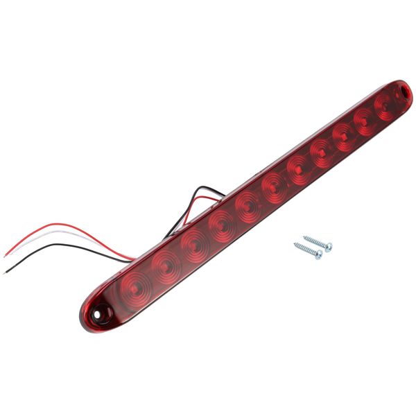 1Pcs 16 Inch 11 Led Red Trailer Light Bar