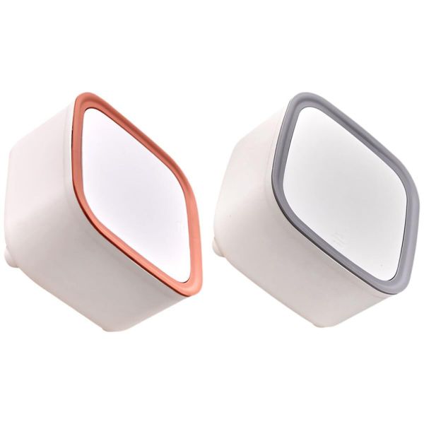 Creative Press-top Desktop Trash Bin With Lid Plastic Wastebasket For Home