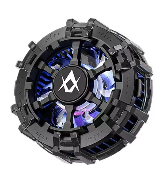 2-in-1 RGB Phone Cooler with Semiconductor Fan - Magnetic &amp; Clip Design