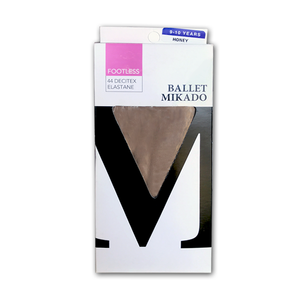 Mikado Girls - Ballet FOOTLESS Dance Tights - HONEY | Made in SA