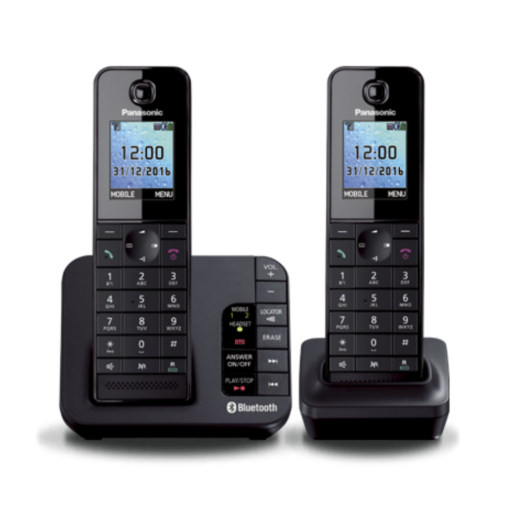Panasonic Cordless Phone with 2 handsets Buy Online in South Africa