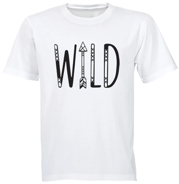 Wild Birthday Christmas Gift Kids TShirt- White