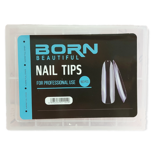 BB - Full Cover Almond Nail Tips 100 Piece