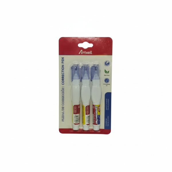 Artwell 3 Piece Correction Pens for Precise Paper Fixes