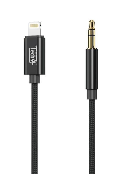 TechZA AUX 3.5mm to Lightning Cable 1.0m - High-Fidelity DAC, CA39