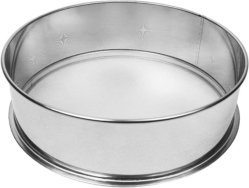 120 Mesh Fine Stainless Steel Sieve, for Flour Sifting and Baking