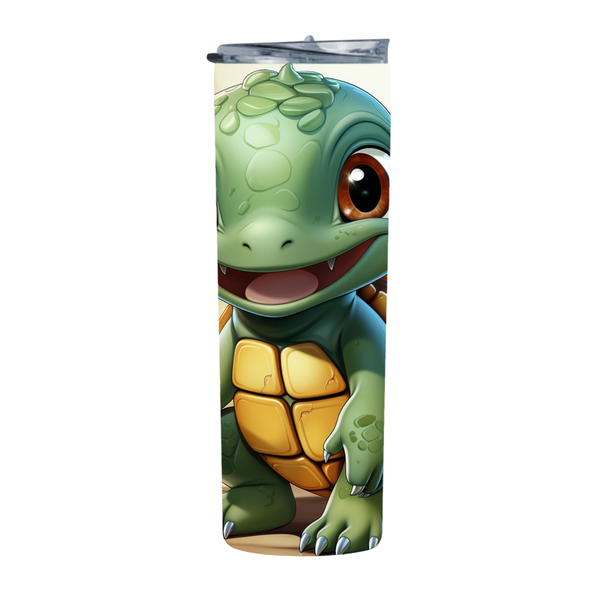 Happy Baby Turtle 137 20 Oz Straight Skinny Tumbler 256