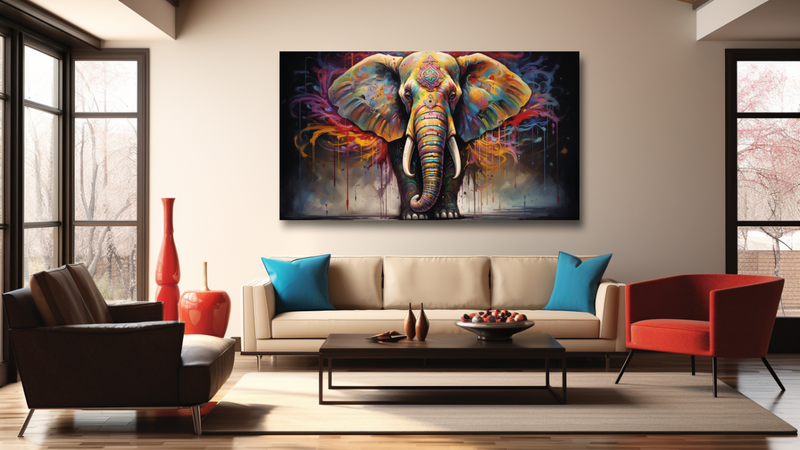 Canvas Wall Art - Noble Elephant Majesty - HD0204