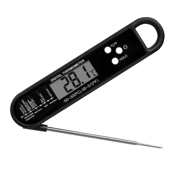 Digital Cooking Thermometer - Black