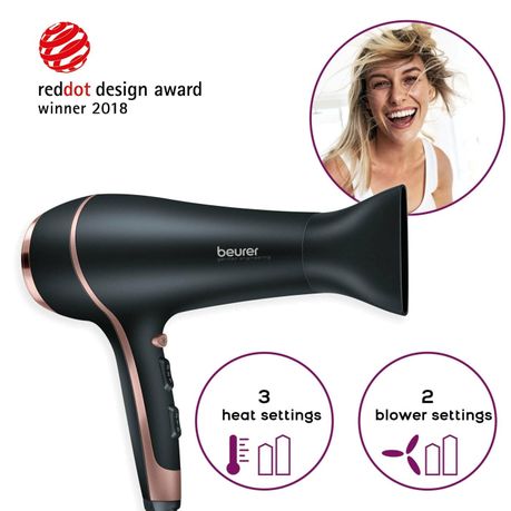 Beurer Hair Dryer with Professional Nozzle 2200-2400 Watt Power HC 30 |  Shop Today. Get it Tomorrow!