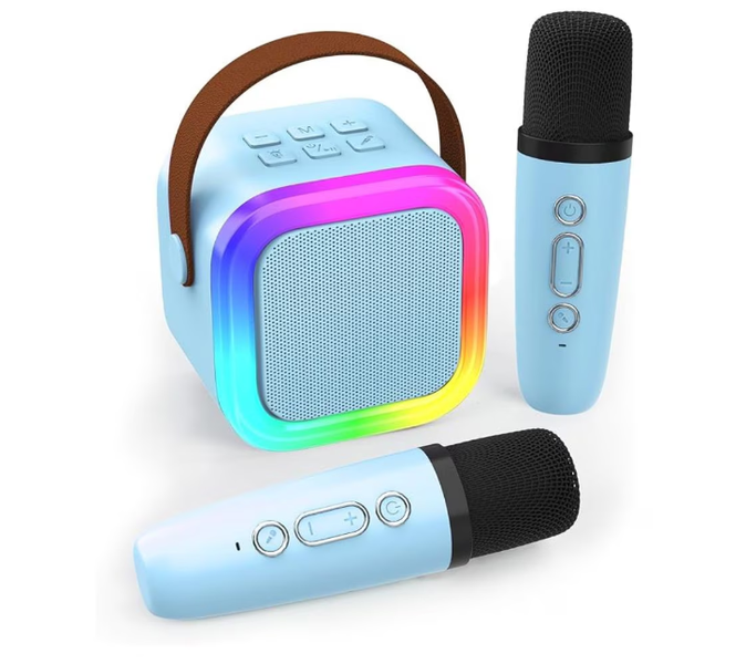 Bluetooth Karaoke Speaker Set, featuring 2 Wireless Microphones