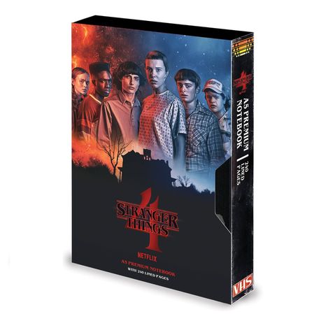 Stranger Things 4 Premium Notebook VHS Official Merchandise