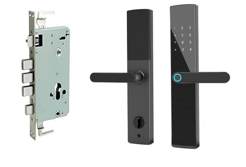 Ewube Digital Smart Door Lock Fingerprint /Card /Code /App /Key Handle T19