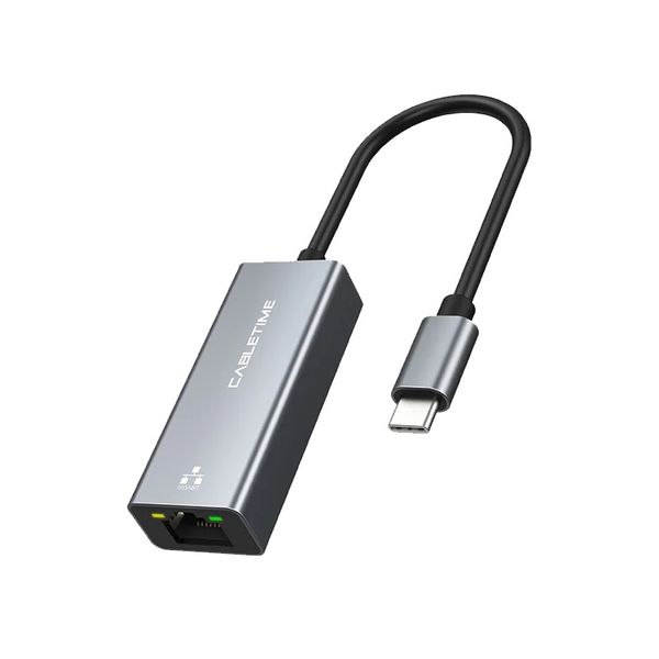 CableTime CB51G Thunderbolt 3 USB C To RJ45 Ethernet Adapter