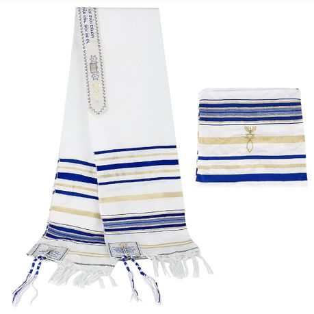 Unisex Religious Wear Prayer Shawl Jewish Prayer Shawl Square Scarf Image