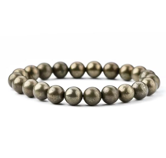 Holly Crystals - Pyrite Natural Stone Bracelet 8mm