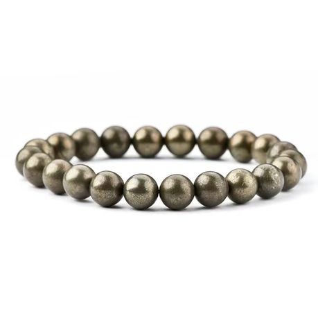 Holly Crystals - Pyrite Natural Stone Bracelet 8mm Image
