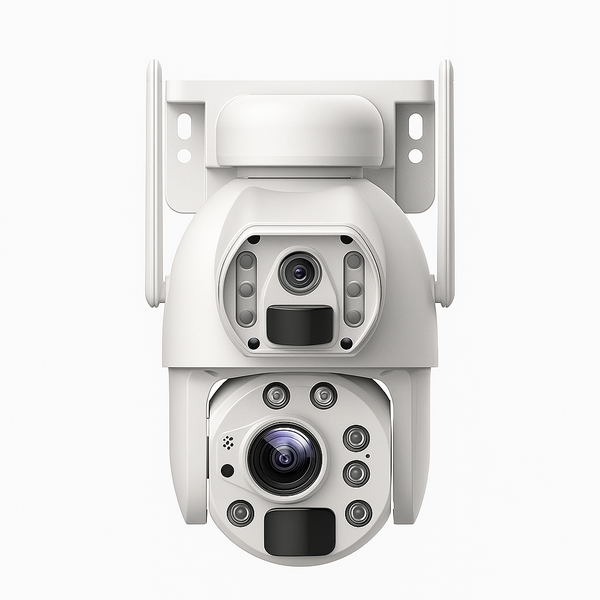 Solar Powered 4K HD Dual Camera PTZ Security Camera