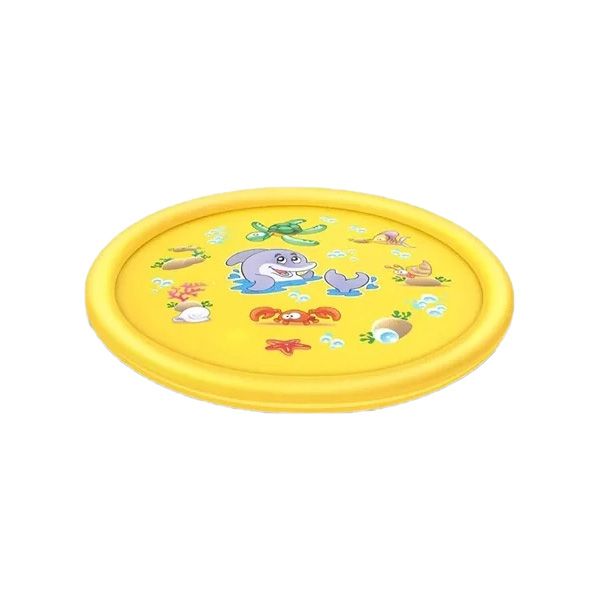 Sprinkler for Kids' Splash Pad and Yellow Wading Pool