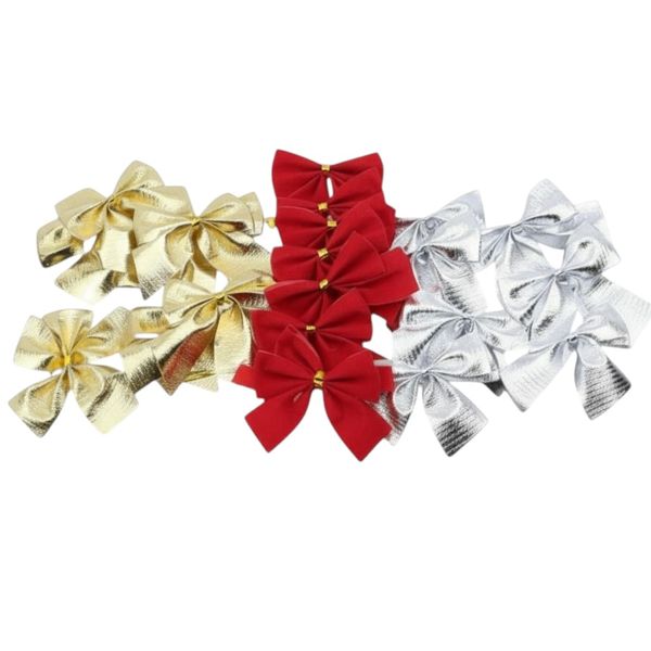 36 Piece Holiday Ornament &amp; Gift Christmas Decorative Bows - Multicolor