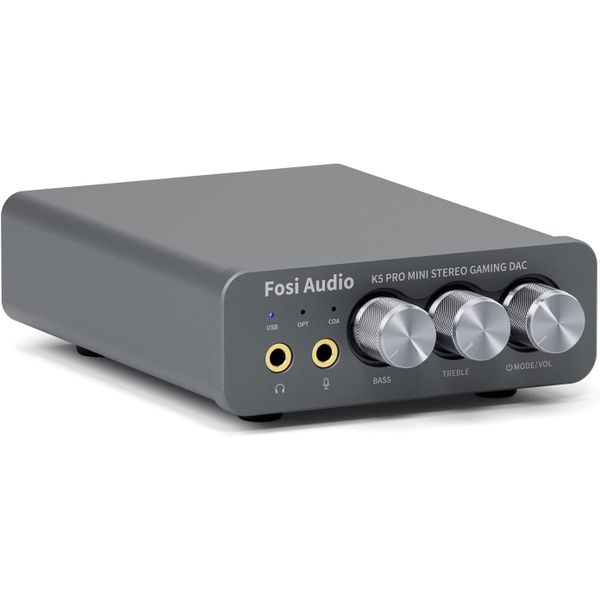 Fosi Audio K5 Pro Gaming DAC Headphone Amplifier Mini Hi-Fi