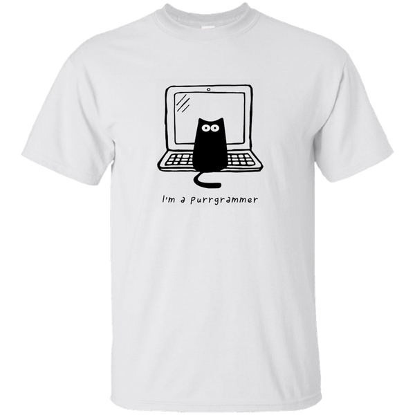 Purrgrammer White T-shirt