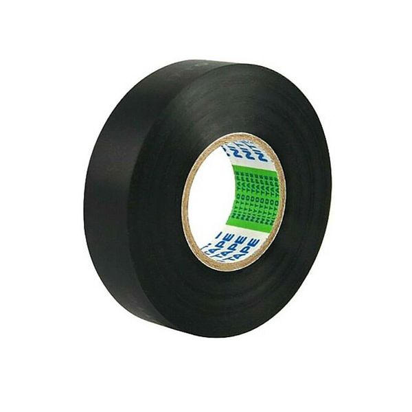 Nitto Insulation Tape - Black (Pack of 5) 0.13mm x 19mm x 20m