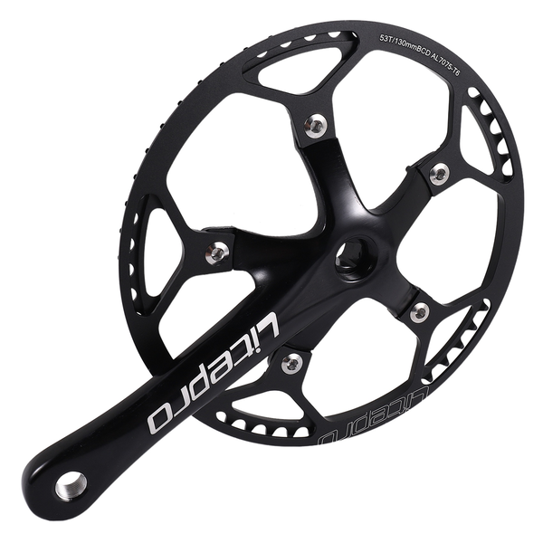 Single Speed Crankset 53T 170mm Crankarms Folding Bike Crankset