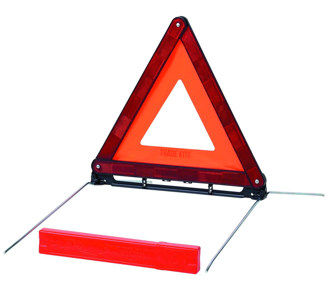 Trade Kite Emergency Warning Triangle - High Visibility, Compact &amp; Durable