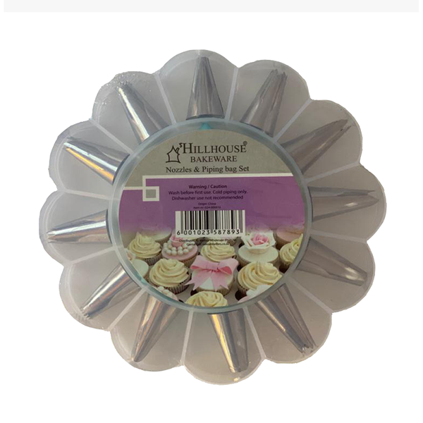 Hillhouse Set of 12 Piping Tips Kit
