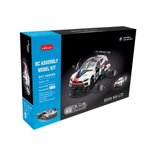 Rastar-1/18 Remote Control Car for BMW M8 GTE- Set of 74