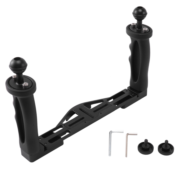 Dual Handheld Stabilizer Diving Underwater Camera Housings Tray/Grip